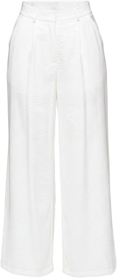 OMBRE Broek - Loose Fit - Viscose - Rits Gebroken Wit S