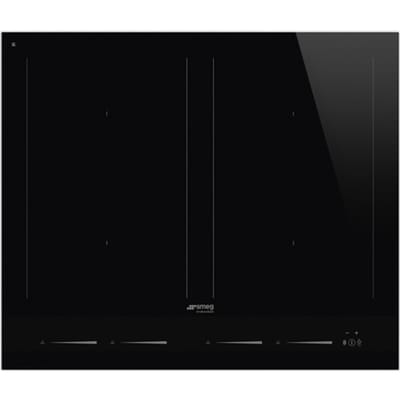 SMEG Inductie Kookplaat Kookplaat, Linea, Inductie, 60 cm, Zwart, Inbouw: Vlak opbouw of vlak inbouw