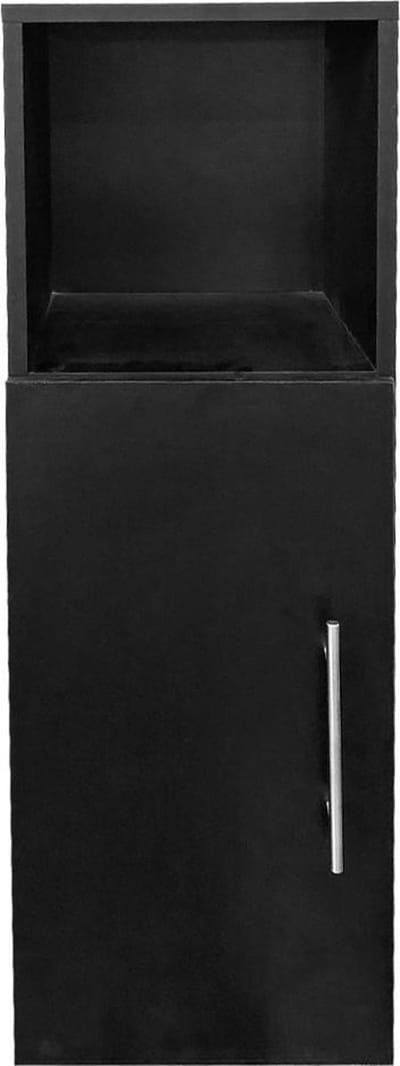 Halkastje - nachtkastje - 90 cm hoog - zwart