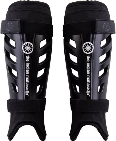 The Indian Maharadja Shinguard junior washable-black-XS Scheenbeschermer Kids - zwart