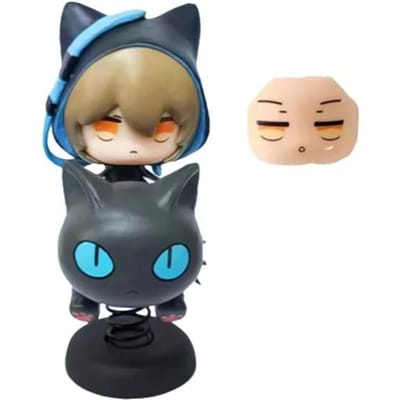 La nouvelle Figurine Anime Arknights Phantom Version Adorable 10cm Modèle Statue Collection Ornement de Bureau Décoration Jouet Cadeau pour les Fans beige