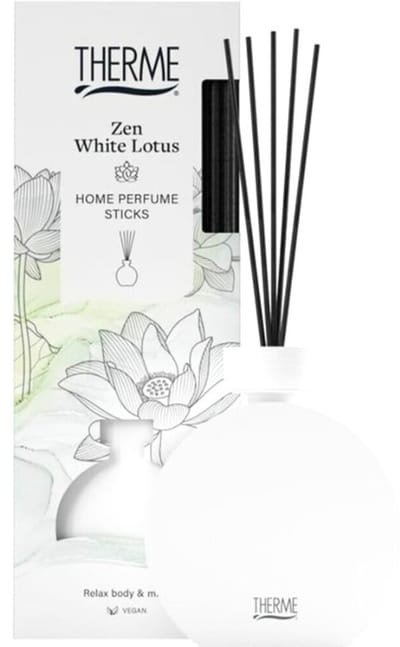 6x Therme Home Perfume Sticks Zen White Lotus (150 ml)