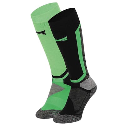Xtreme - Snowboard sokken Unisex - Multi groen - 35/38 - 2-Paar - Skisokken
