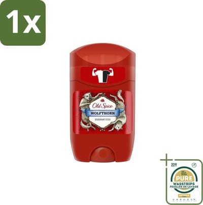 1 x Old Spice – Deodorantstick – Wolfthorn – 50 ml- Old Spice Wolfthorn - Deodorant Stok - Anti-geur - Frisheid - Geur