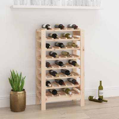 vidaXL - Wijnrek - 61,5x30x107,5 - cm - massief - grenenhout