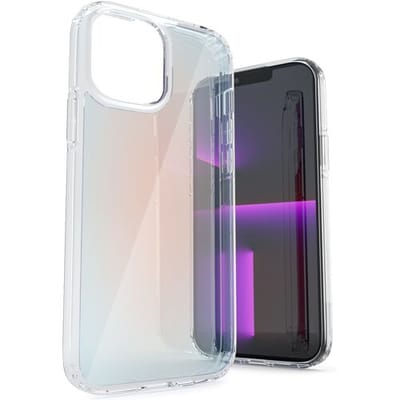 Coverzs hoesje geschikt voor Apple iPhone 13 hoesje transparant kleurverloop - rood - Stijlvolle en Beschermende Backcover - Optimale Bescherming
