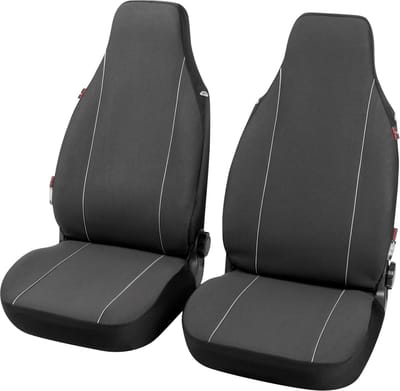 Walser Autostoelhoezen Modulo Highback voor beide voorstoelen zwart universele bijpassende stoelhoezen set
