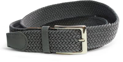 Safekeepers elastische riem - XL Gevlochten Riem - Elastiek Riem - Stretch Broekriem 35 mm - Grijs