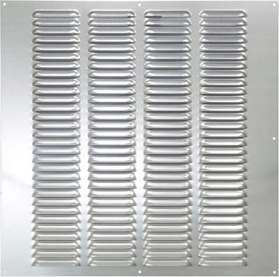 Ventilatierooster - Aspiratierooster - Luchtcirculatie - Met insectennet - 45 x 45 cm - Verzinkt