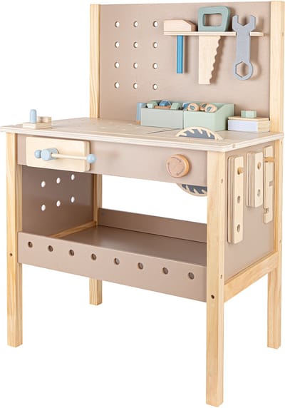 Babiem® Thomas - Werkbank Speelgoed - Incl. Gereedschap - Speelgoed - Gereedschap Speelgoed - Kindergereedschap - kinder werkbank - 55x34x80 cm - FSC® Hout