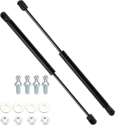 Universele Liftsteunen en Schokdempers 15 inch/380mm 25lb/110N/11KG Zwart - 2 Stuks voor Auto en Motor