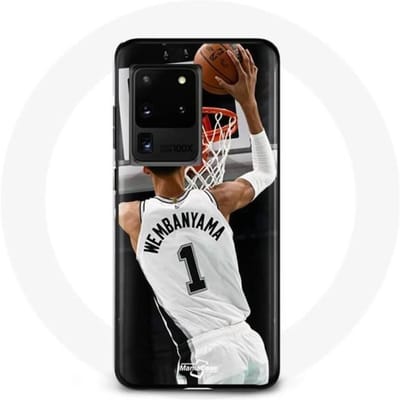 Samsung Galaxy S20 Ultra hoesje Victor Wembanyama #1 San Antonio Spurs Dunk