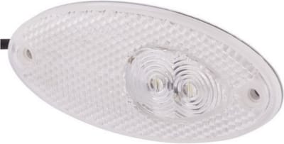 Positielicht - LED - 12V - Opbouw/Schroefaansluiting - ECE - Lenskleur: Transparent - Kabel: 5000mm - Stekker: open kabeleinden - Voor - Aantal: 1