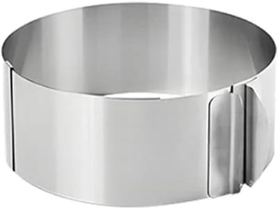 Telescopische Mousse Ring - Ronde Cake Mold - Dessert Decoreren - Verstelbare Grootte - 2 Stuks - Zilver