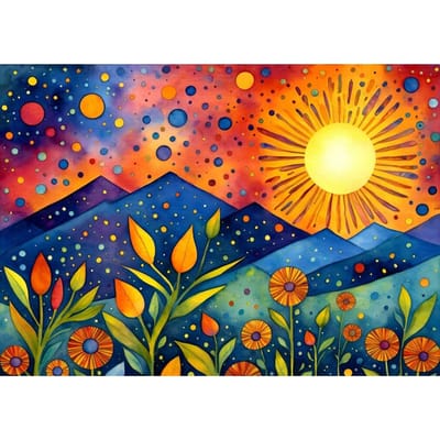 Enjoy Puzzle legpuzzel Sunset Rain 1000 stukjes multicolor.