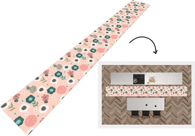 Keukenloper - Keukenmat - Patronen - Bloemen - Planten - 400x50 cm - Keuken vloerkleed