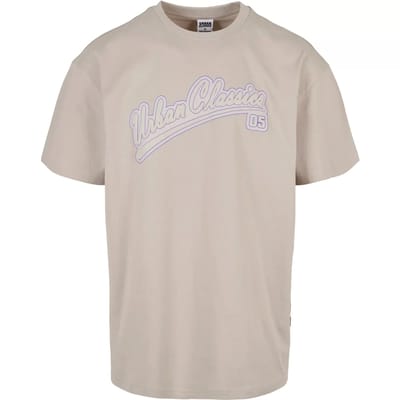 Urban Classics - Baseball Heren T-shirt - M - Creme