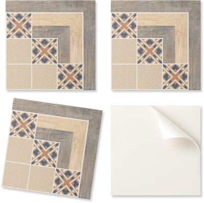 Zelfklevende decoratieve vinyltegels voor thuis met geometrische patronen, 9x30x30 cm