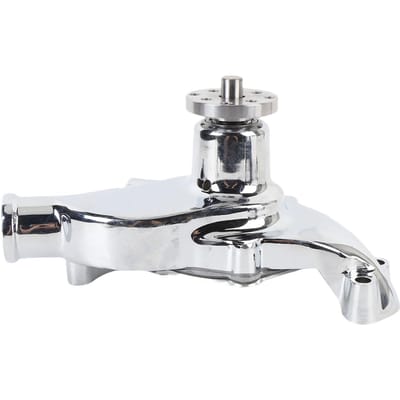Korte Waterpomp 1 2in NPT Zijpoort Chroom Afwerking Aluminium Hoge Volume Waterpomp Vervanging voor SB 283 350 V8 1955