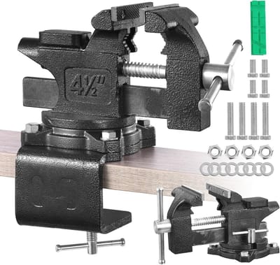 Multifunctionele Tafelschroef 110 mm met 270° Draaibaarheid voor Werkbank