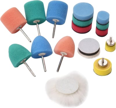 Mini polijstpads - Detail pads - Auto poetsen - Zelfklevende schijven - 16 stuks - Niet gespecificeerd