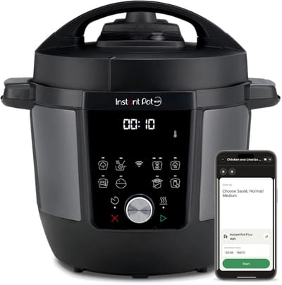 Instant Pot Plus wifi 5,7 l multicooker – 9-in-1 kooktoestel – onder druk koken, langzaam koken, sauteren, stomen, rijst koken, yoghurt maken,