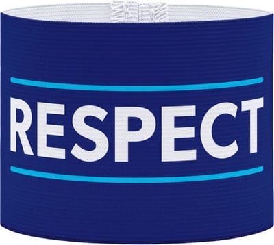 Aanvoerdersband - Respect blauw - Pupil