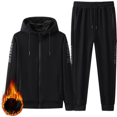 Winter Sportpak Heren Mooi met Trui Veelzijdig Staande Kraag Jas Lente en Herfst Casual Kleding 6XL black