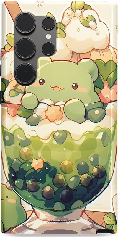 Casetastic Hoesje Geschikt voor Samsung S24 Ultra - Stijlvolle Beschermende Duo-layer Case - Zoet Dessert Patroon