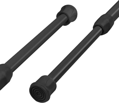 Verstelbare Stang - Telescopische Rod - Ruimte Indelen - Geen Boren Nodig - 30-50 cm - Zwart