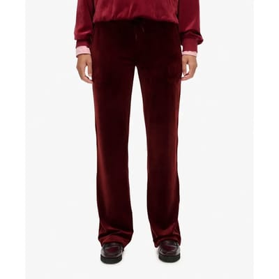 Superdry Country Club Velour Joggingbroek Red Grootte: 42