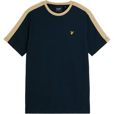 T-shirt met contrasterende band Lyle & Scott