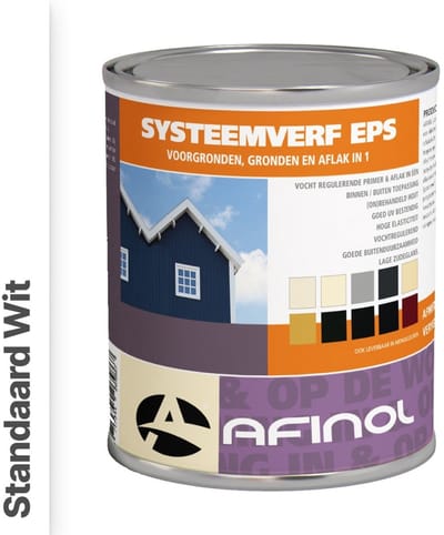 Afinol Systeemverf-Schakelverf Standaard Wit (Witste kleur) 750 ml