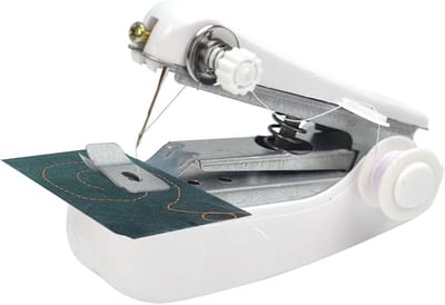 Handnaaimachine - Compacte naaier - Snelle reparaties - Draadloos en draagbaar - 11 x 7 x 4 cm - Wit