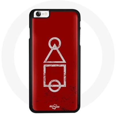 Coque Iphone 4 - Maniacase - Souple - Noir - Squid Game - Mixte