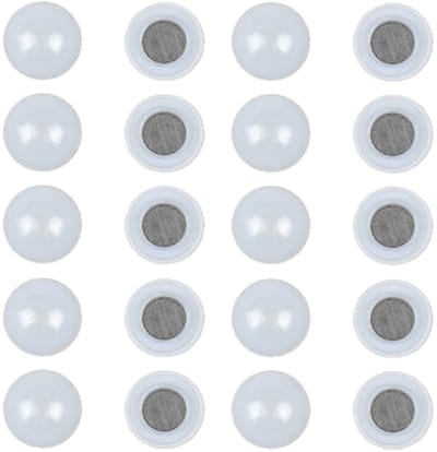Benson Magneten rond - 2x - zelfklevend - wit - 10 x stuks - D30 mm - koelkast magneetjes