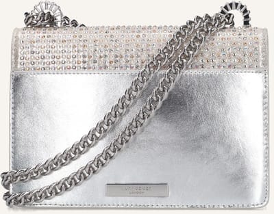 Kurt Geiger London Bow Small Shoreditch Handtassen Dames - Zilver - Maat ONESIZE
