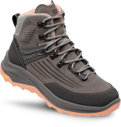 Grisport Overland Mid Dames Wandelschoenen - Grey/Peach