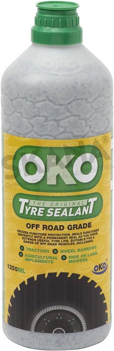 OKO bandenafdichtmiddel GROEN (OFF ROAD) 1,25 liter voor binnenbanden en tubeless banden
