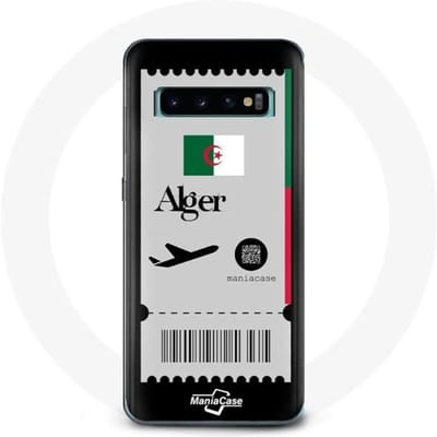 Coque - Samsung - Galaxy S10 - Souple - Noir - Billet d'avion