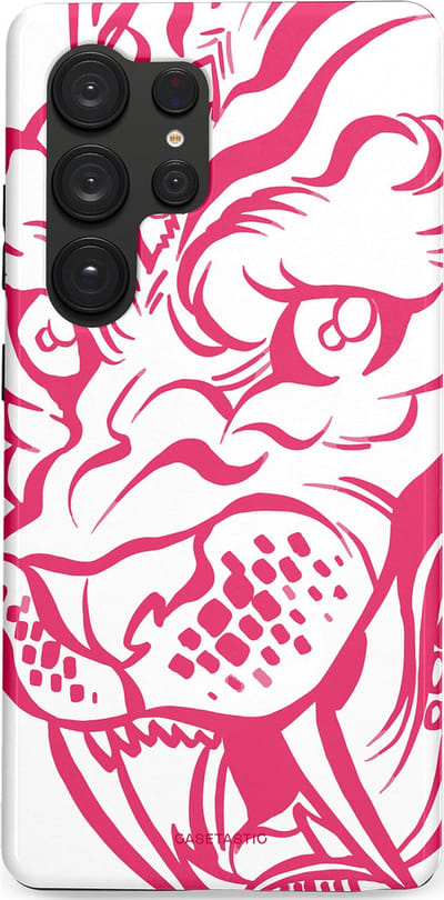 Casetastic Hoesje Geschikt voor Samsung S25 Ultra - Stijlvolle Beschermende Duo-layer Case - Scherpe Strepen
