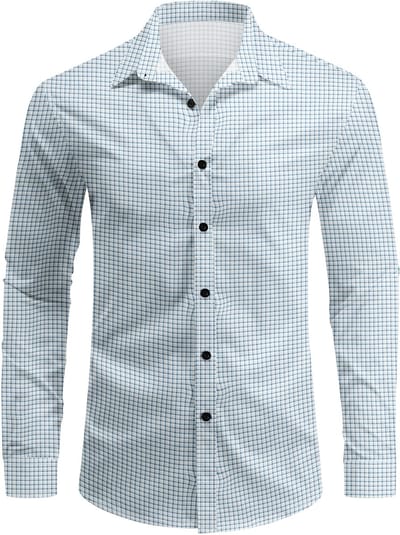 ALLTHEMEN Heren casual overhemd - Geruit - XL