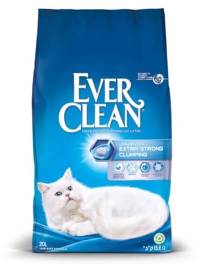 Klonterende kattenbakvulling 20L - Extra Sterk en Ongeparfumeerd
