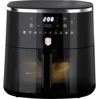 BerlingerHaus LP-BH-237 Airfryer 6.15 l 1750 W Anti-aanbaklaag, Heteluchtfunctie, Kijkvenster, Timerfunctie, Digitale timer Zwart, Rose gold