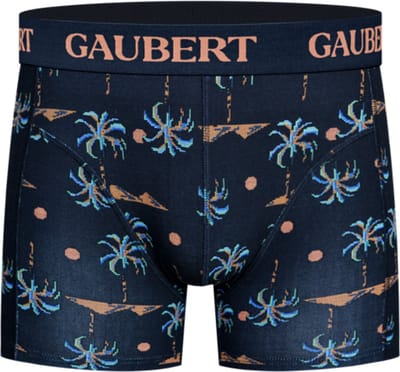 6 stuks GAUBERT® Bamboe Heren Boxershort | Premium comfort, ademend en duurzaam | thema: Palmbomen