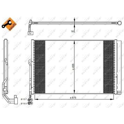 Condensator, airconditioning NRF 350324