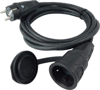Verlengsnoer Rubberen Kabel 25 Meter - Schuko - 3 x 25 mm² H07RN-F - IP54 - Bouwplaats Tuin Industrie Markten Buiten