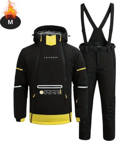 Bovista Skipak - SkiBroek - Skijas - Ski Suit - Wintersport - Heren - 2-Delig - Zwart - Maat M