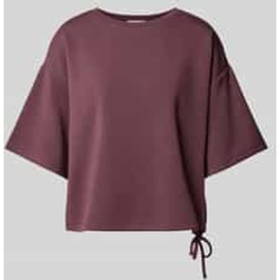 oversized fit t-shirt van elastische materiaalmix