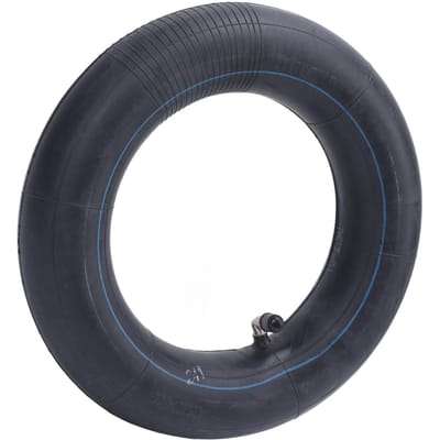 10x2.5 Scooter Binnenband met Gebogen Ventiel 90 Graden Vervanging 10 Inch Rubber Elektrisch black